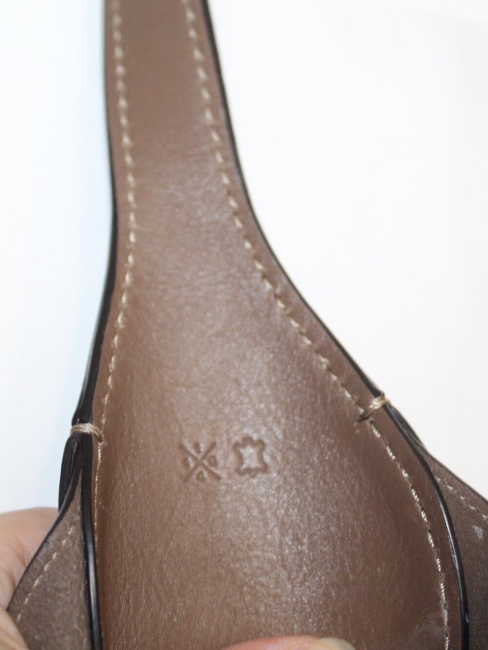 Coach Brooklyn 39 dark stone leather shoulder bag large genuine leather - Picture 9 of 16